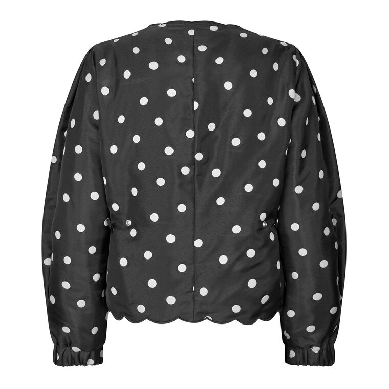 Quilted Dots Voluminous Sleeve Jacket image number null