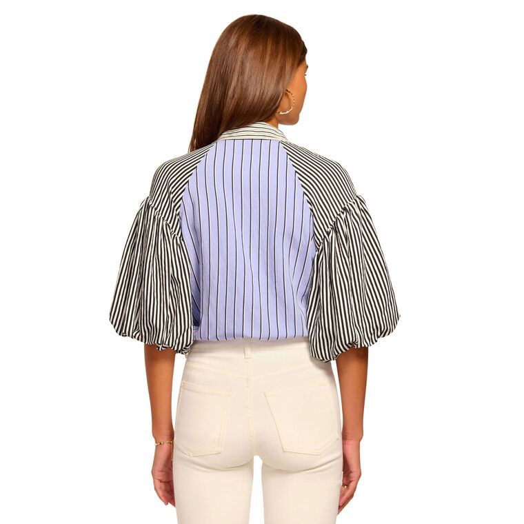 Flor Short Sleeve Button Down Top image number null