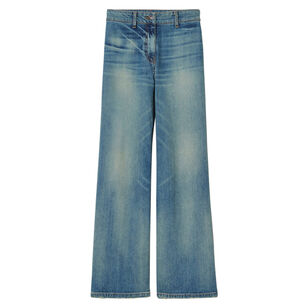 Megan Mid-Rise Cropped Wide-Leg Jean