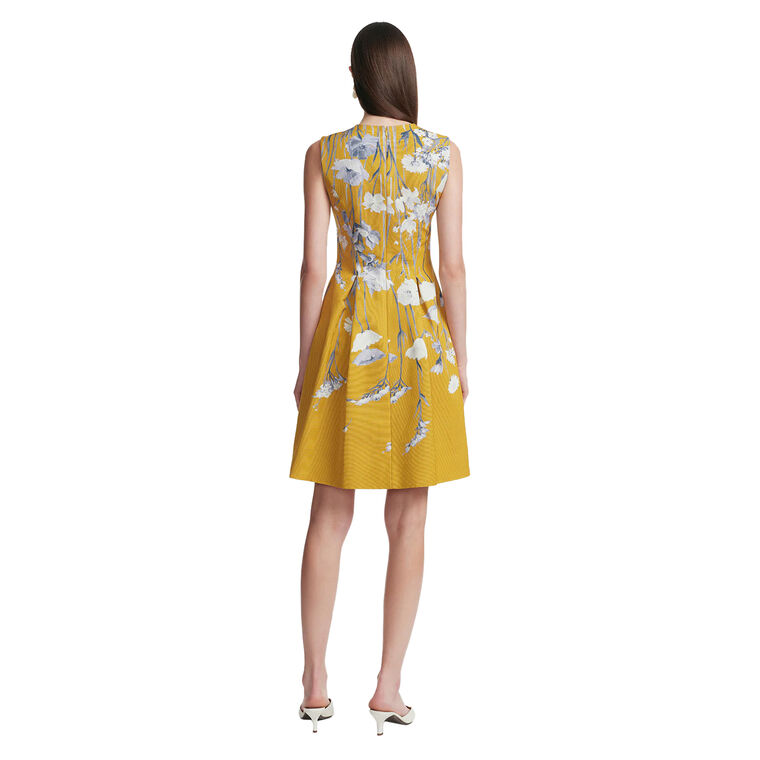 Betsy Sleeveless Floral Faille Mini Dress image number null