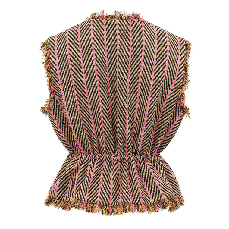 Clyde Tweed Peplum Blouse image number null