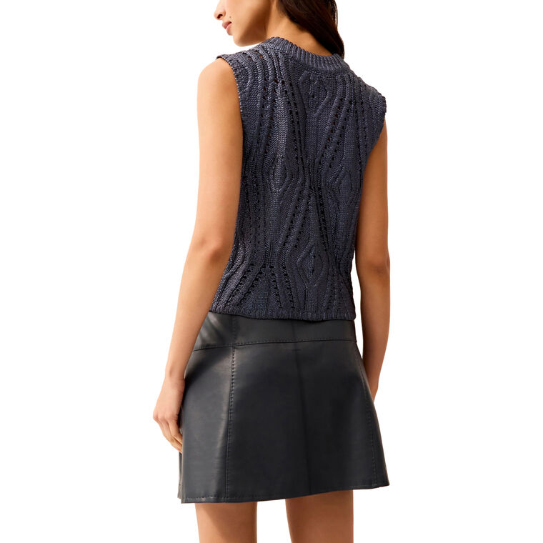 Mcguire Foiled Knit Sleeveless Top image number null
