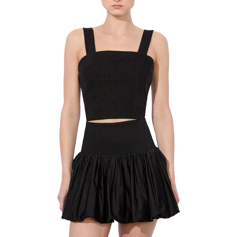 Natalia Lace Up Cropped Top image number null