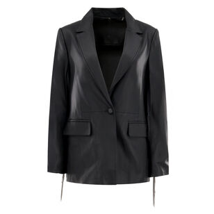 Blake Leather Jacket With Fringe
