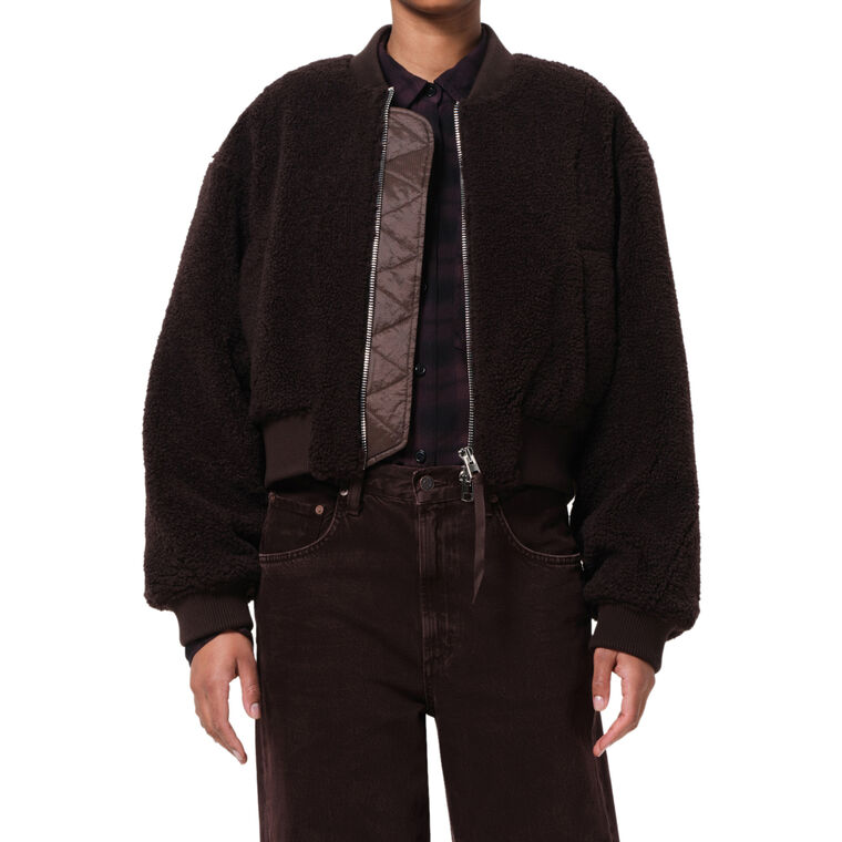 Iona Skye Cropped Bomber Jacket image number null