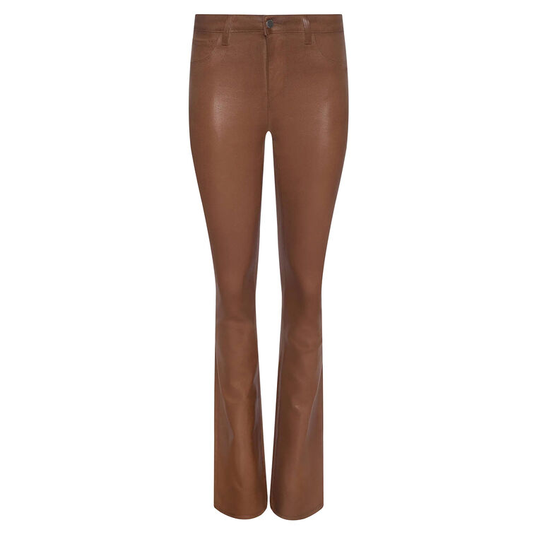 Selma High-Rise Sleek Baby Bootcut Coated Jean image number null