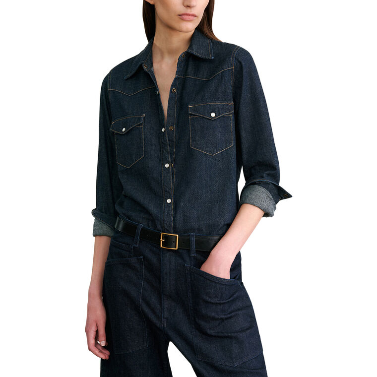 Travis Long Sleeve Denim Shirt image number null