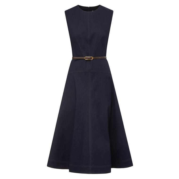 veronica beard denim midi dress Fuller Midi Dress