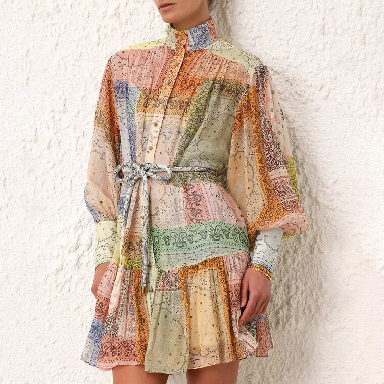 Matchmaker Lantern Mini Dress image number null
