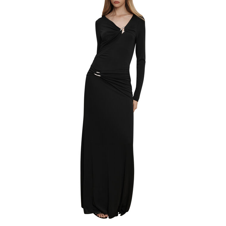 Viela O-Ring Long Sleeve Maxi Dress image number null