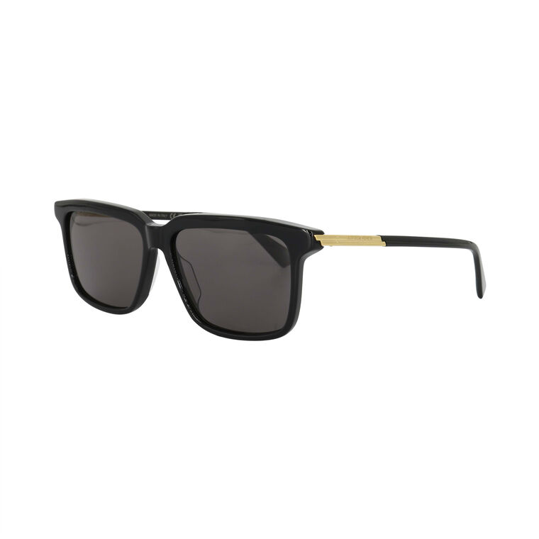 Rectangular Gold Temple Sunglasses image number null