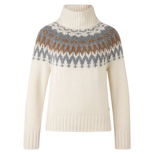 Ingrid Fair Isle Chunky Cashmere Turtleneck Sweater