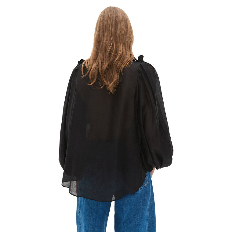 Camille Long Sleeve Flower Blouse image number null