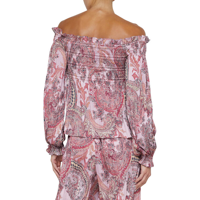 Ariela Off-The-Shoulder Long Sleeve Blouse image number null