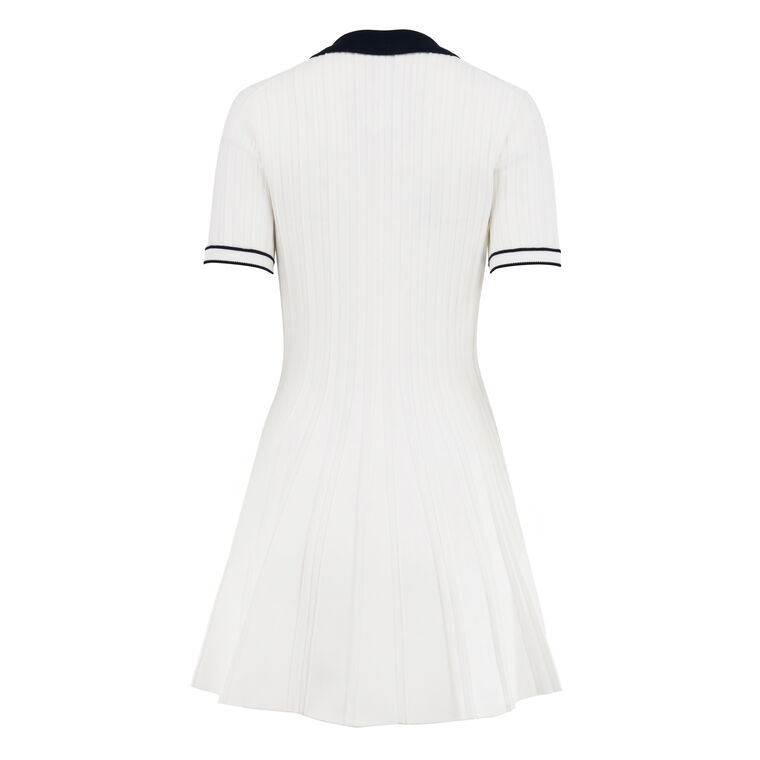 Page Rib-Knit Polo Mini Dress image number null