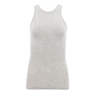 Circular Fine Rib T-Shirt Tank