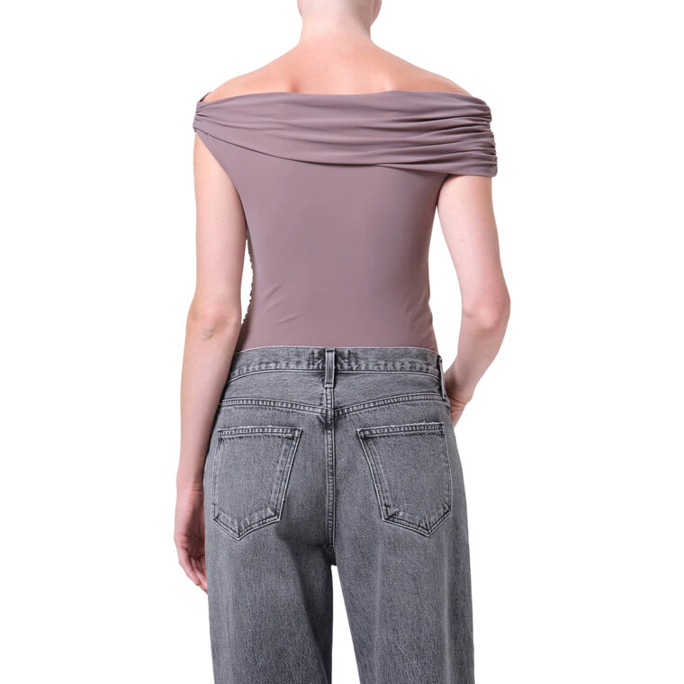 Sherilyn Ruched Off-The-Shoulder Bodysuit image number null