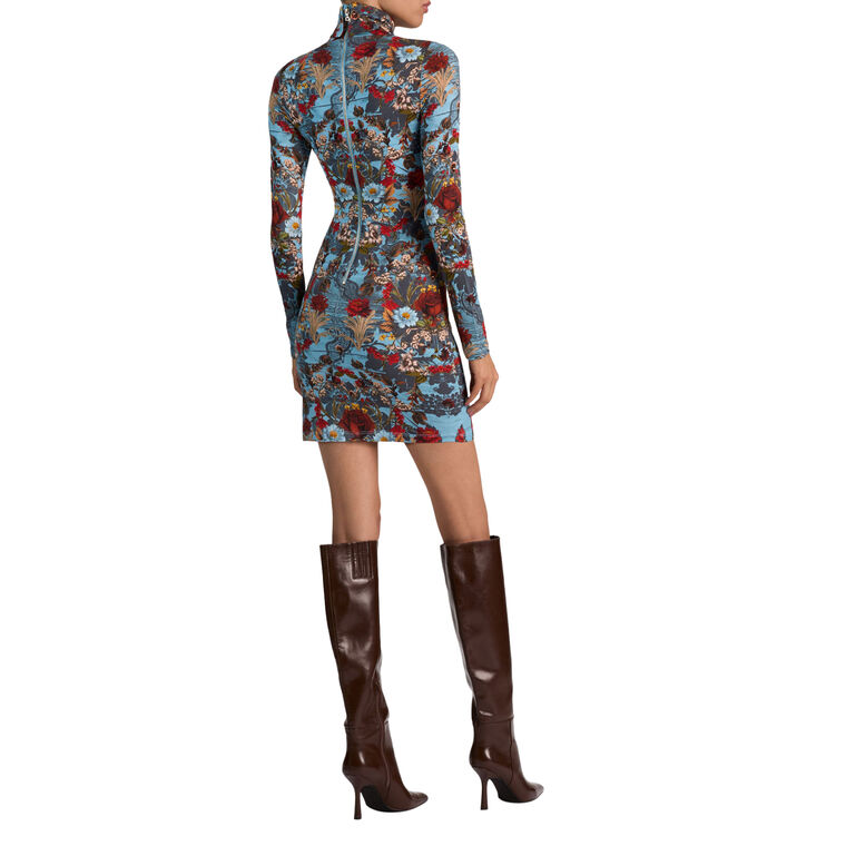 Delora Folded Turtleneck Mini Dress image number null