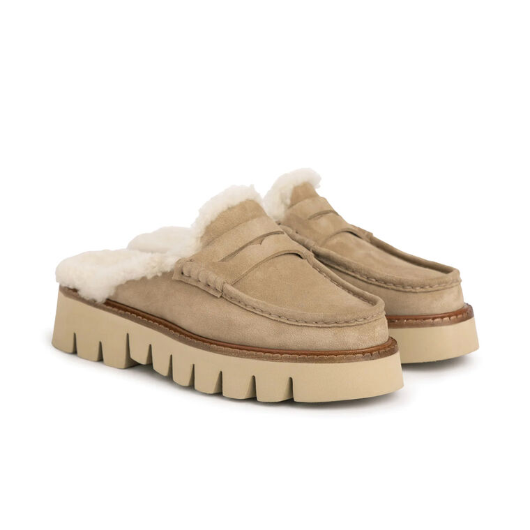 Savy Shearling Lightweight Merino Mule image number null