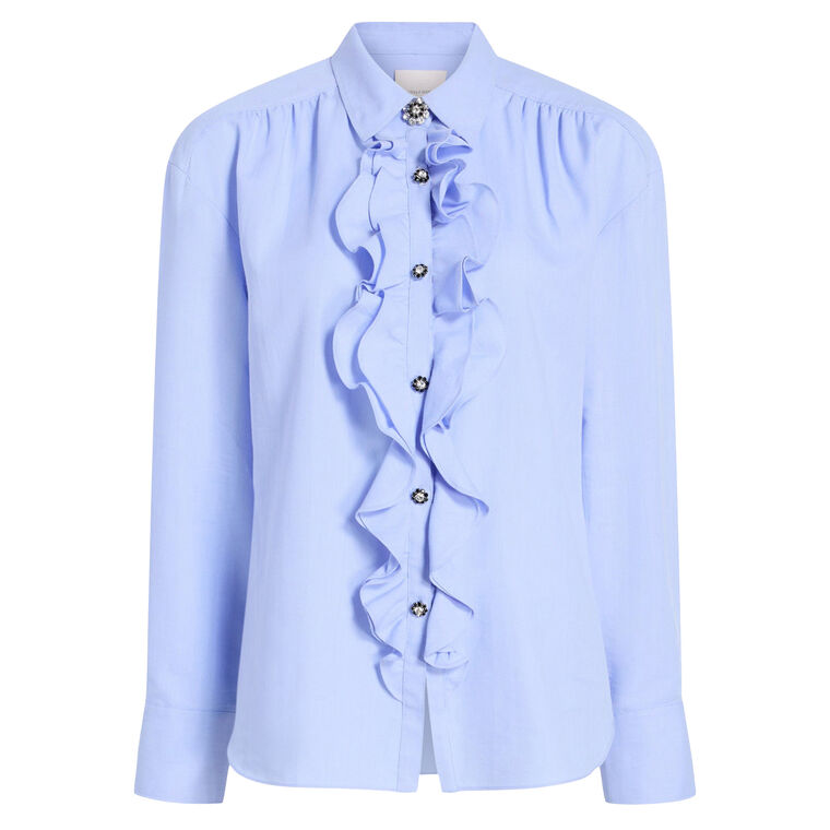 Kadi Long Sleeve Ruffle Top image number null