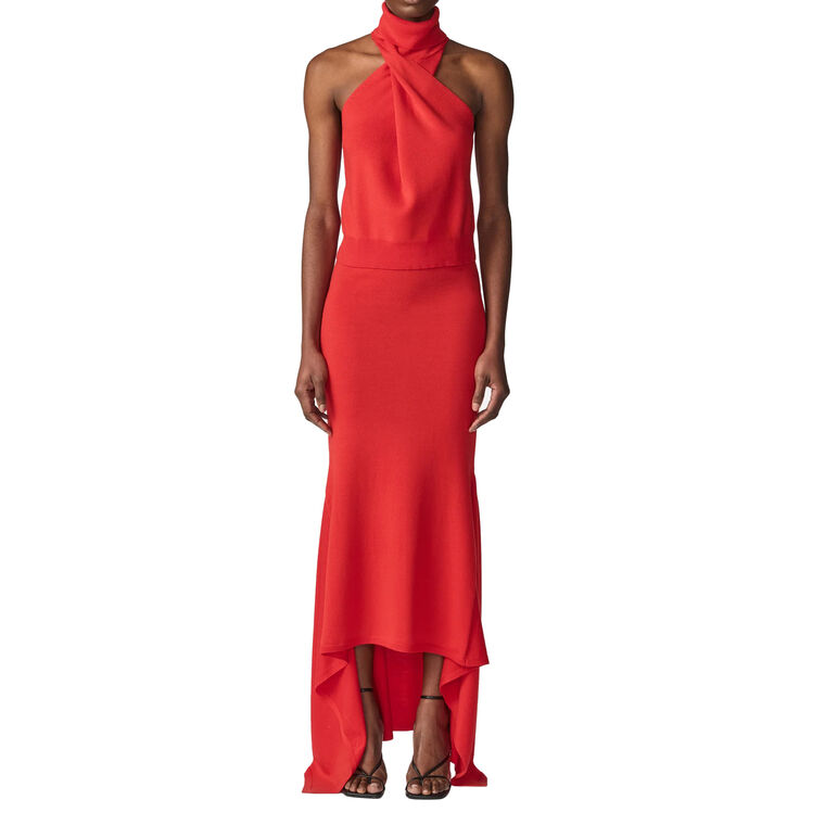 Ribbed Knit Skirt image number null