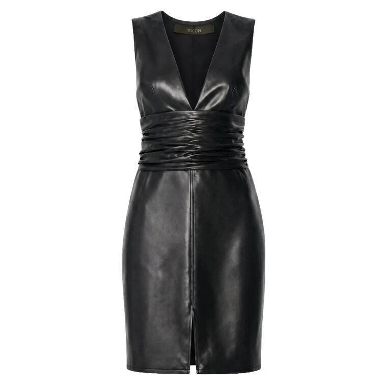 Dash V-Neck Ruched Dress image number null