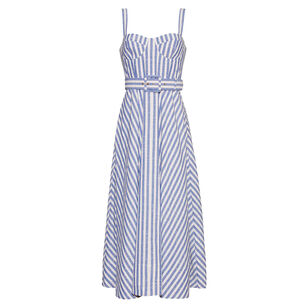 Calypso Sleeveless Belted Midi Dress