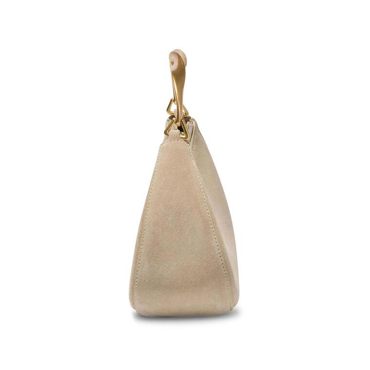 Nixi Suede Twist Handle Bag image number null