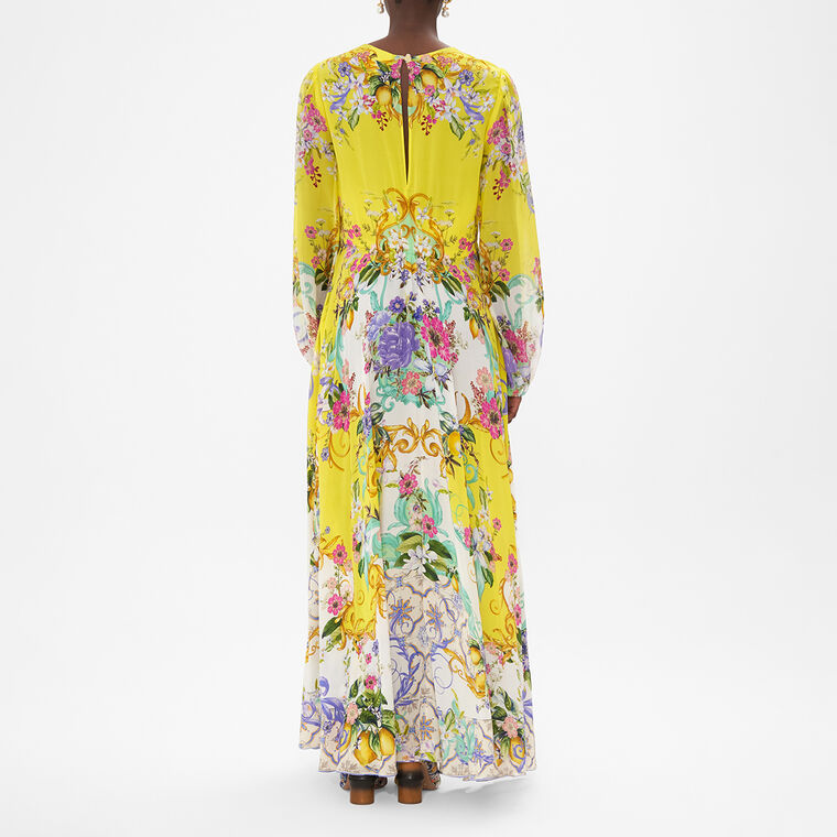 Tie Front Silk Dress image number null