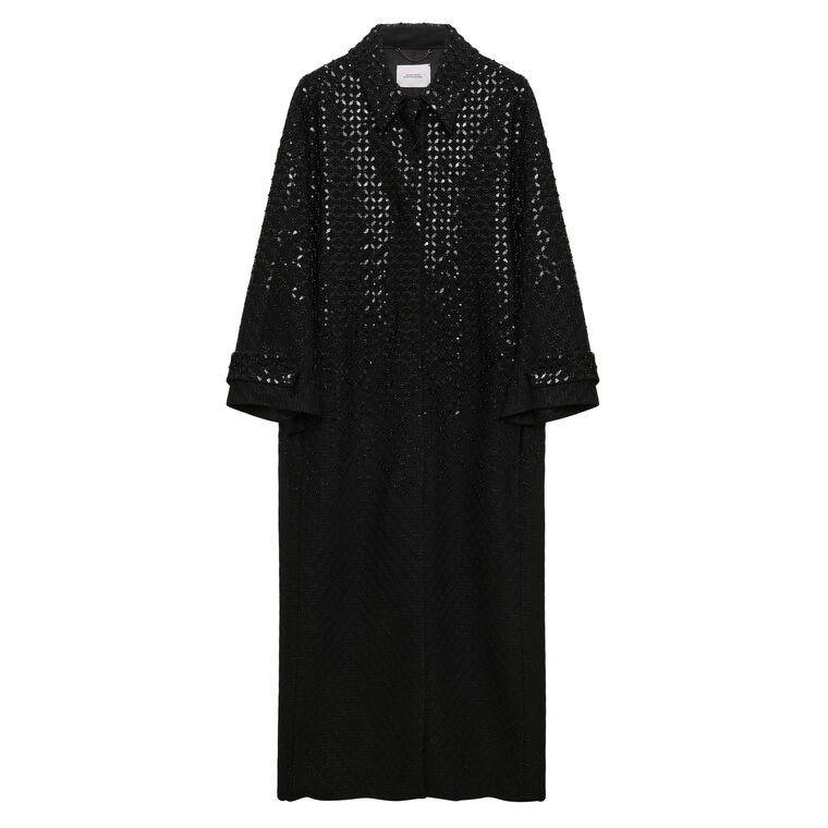 Sparkling Emotions Floral Sequin Coat image number null