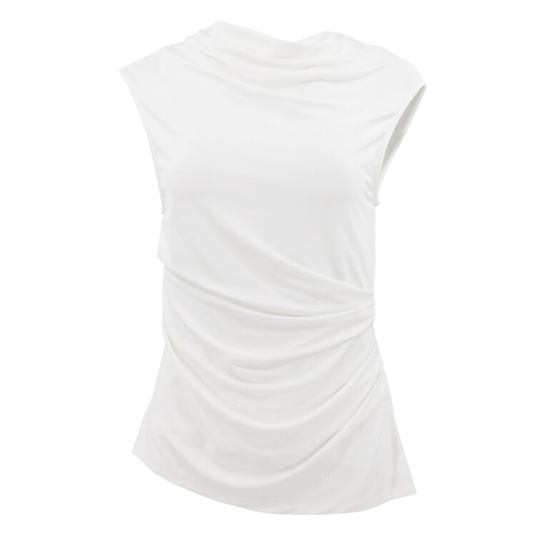 Casmi Ruched Stretch Jersey Sleeveless Top image number null