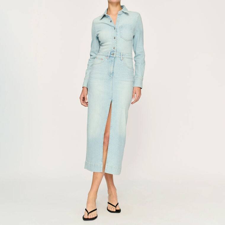 Freja Denim Midi Dress image number null