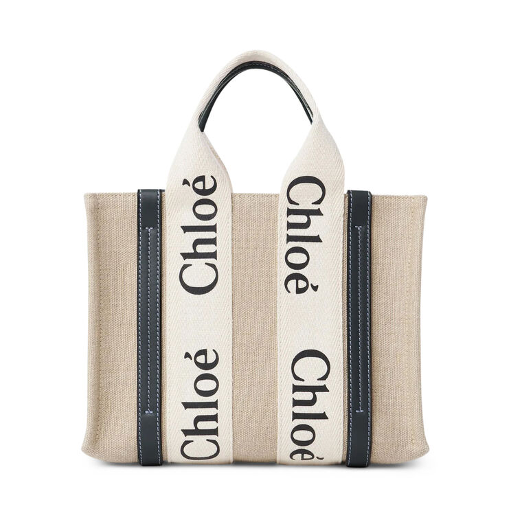 Small Woody Tote Bag In Linen image number null