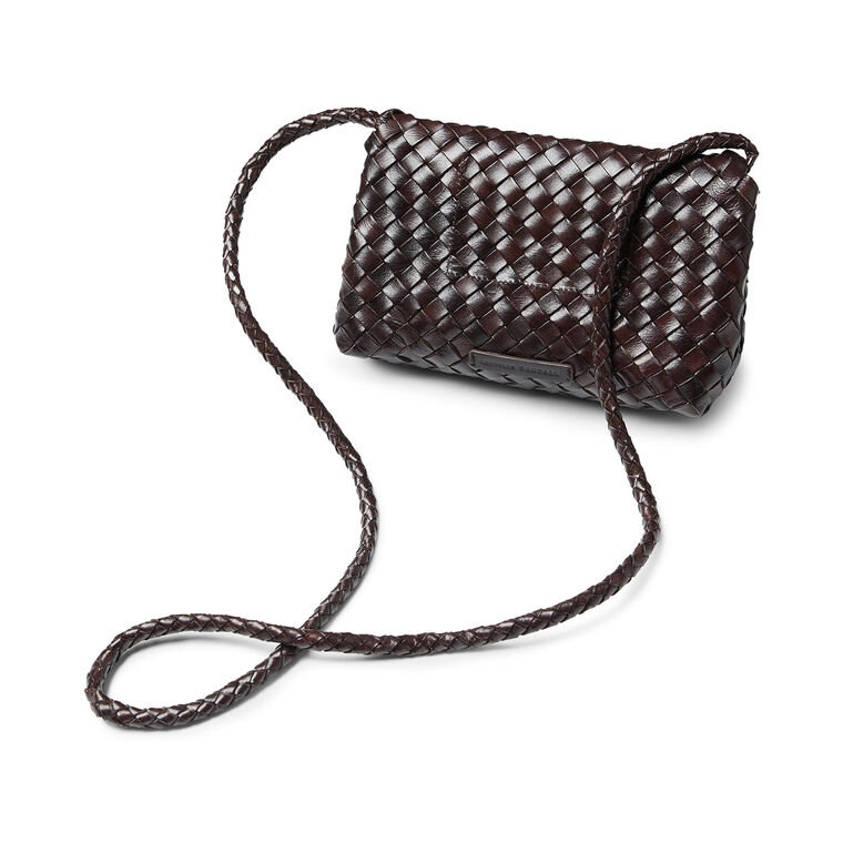 Vinnie Woven Leather Crossbody Bag image number null