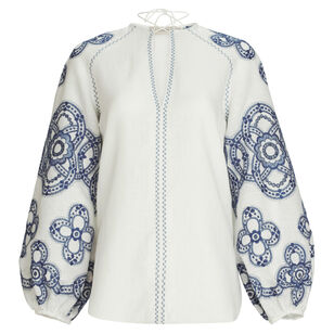 Molveno Long Sleeve V-Neck Blouse
