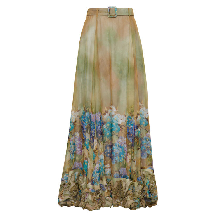 Organza Frilly Maxi Skirt image number null