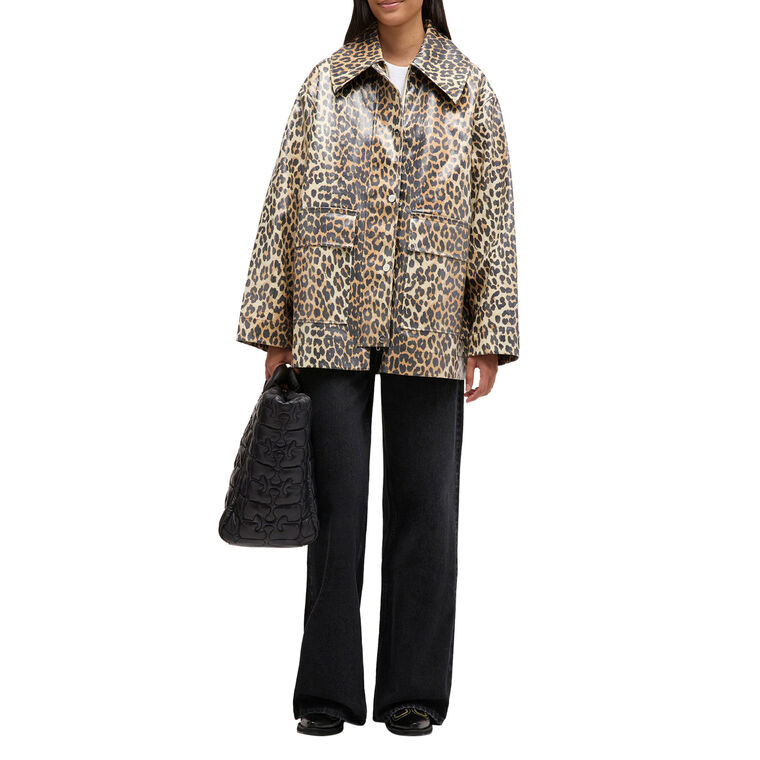 Laminated Cotton Canvas Jacket image number null