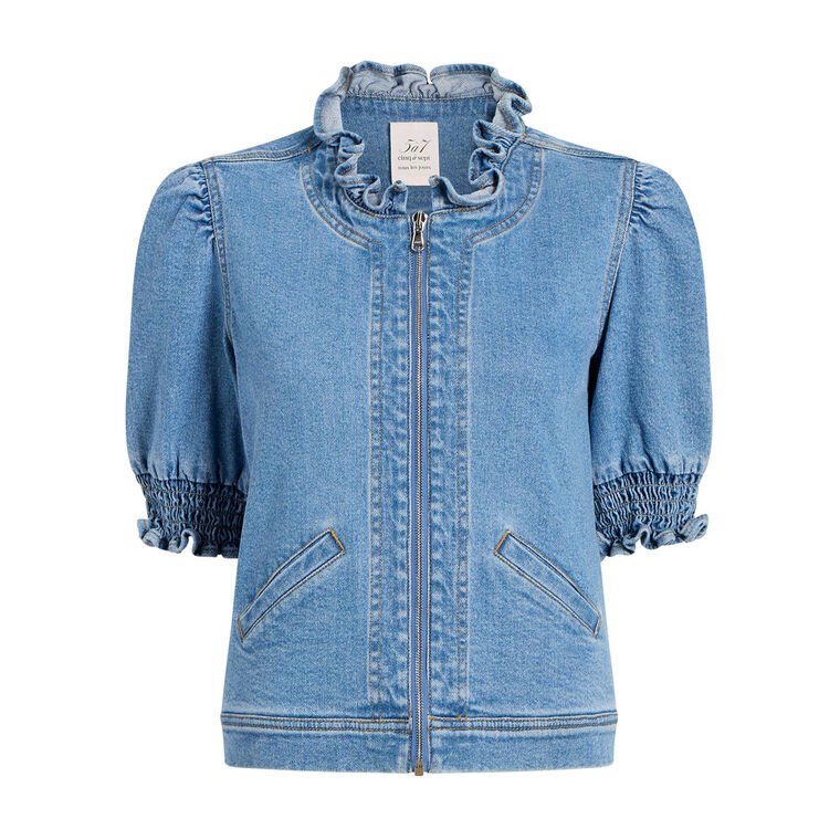 Anabella 3/4 Sleeve Denim Jacket image number null