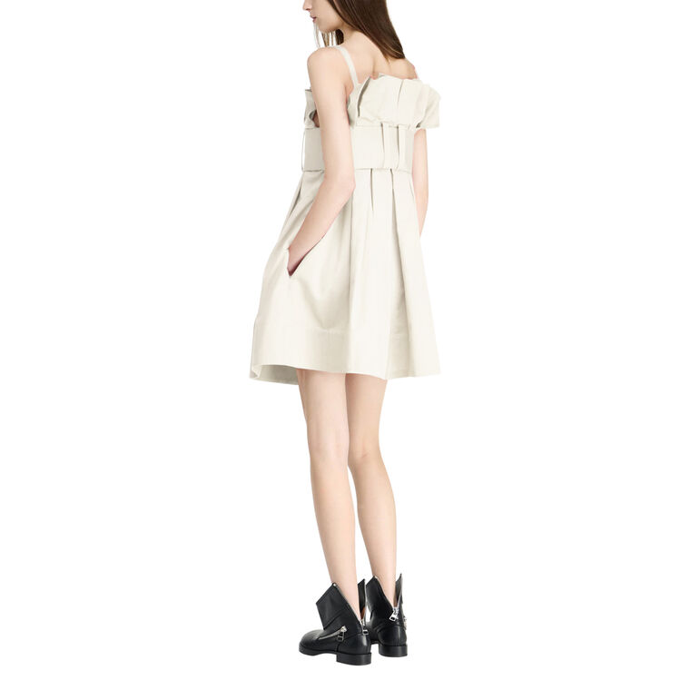 Pleated D-Ring Sleeveless Mini Dress image number null