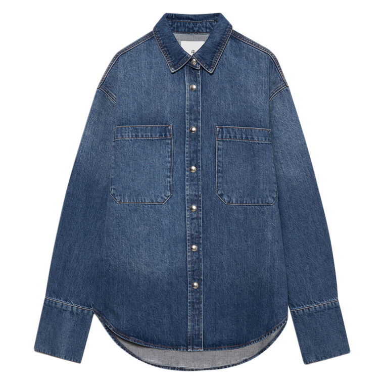 Dante Long Sleeve Denim Shirt image number null