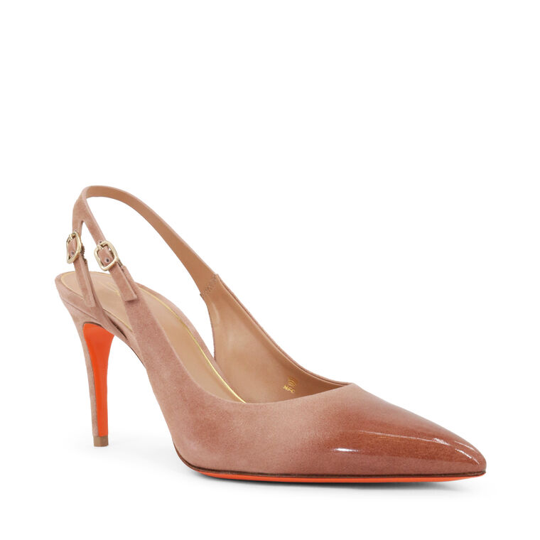 Audrey 85mm Suede Slingback image number null