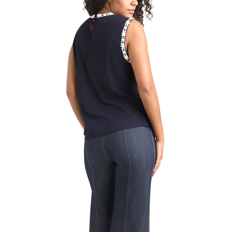 Blaine Opaque Stone Sleeveless Tee image number null