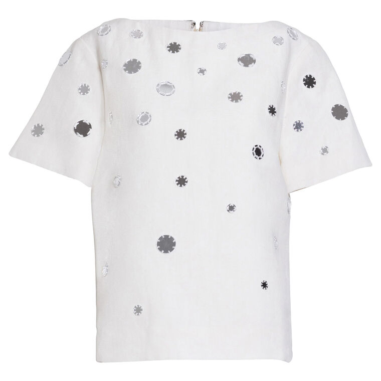 Eden Short Sleeve Mirror Detail Top image number null