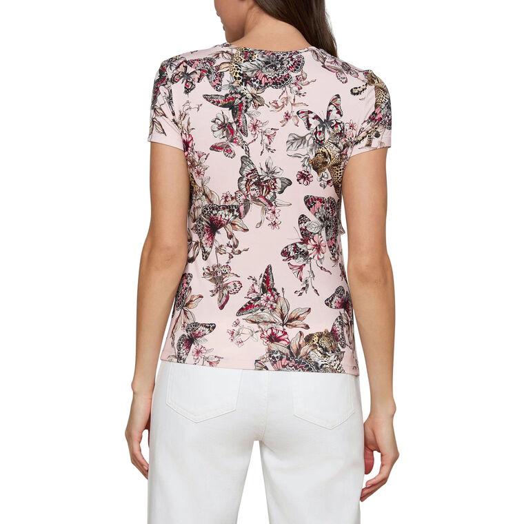 Ressi Short Sleeve Crew Neck Fitted Tee image number null