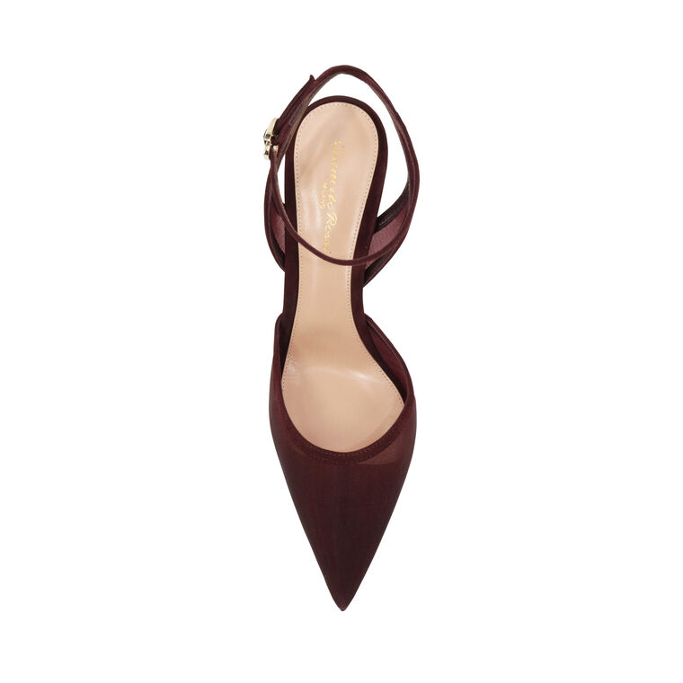 Dorotea 85mm Suede Organza Ankle-Strap Pumps image number null
