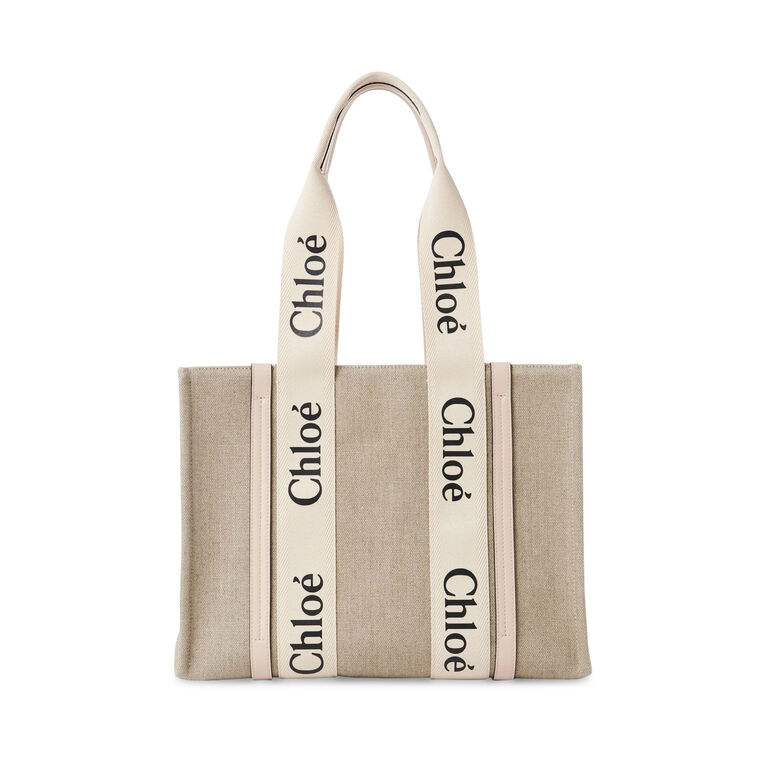 Woody Tote Bag in Linen image number null