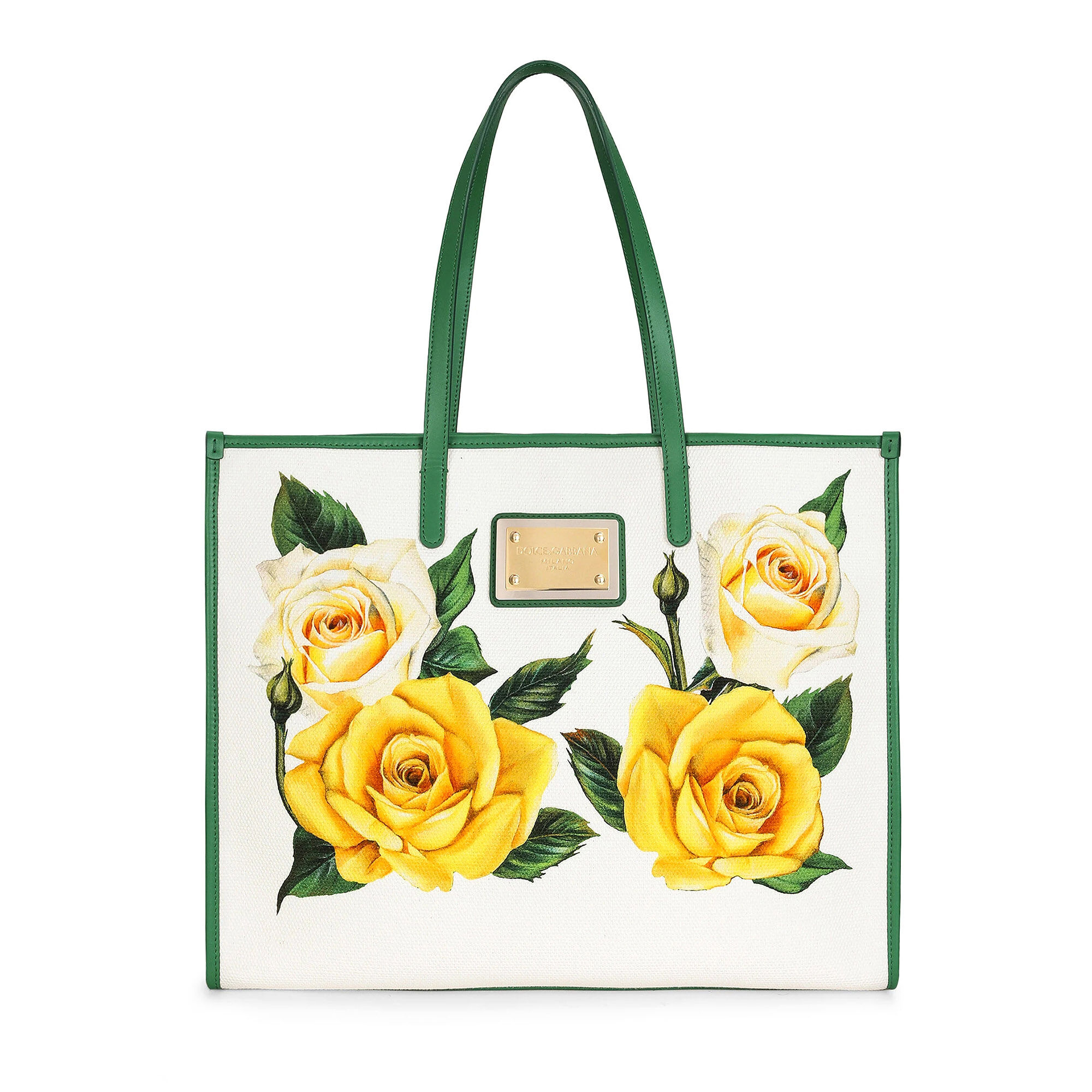 トートバッグ Dolce & Gabbana SS25 FLOWERS SHOPPER (BB2274 AI354HA5KT) Multicolour Shopper bag with floral motif Dolce & Gabbana