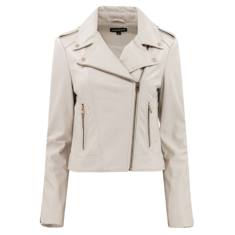 Donna Iconic Leather Biker Jacket image number null