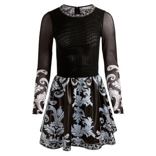 Chara Long Sleeve Vegan Leather Mini Dress