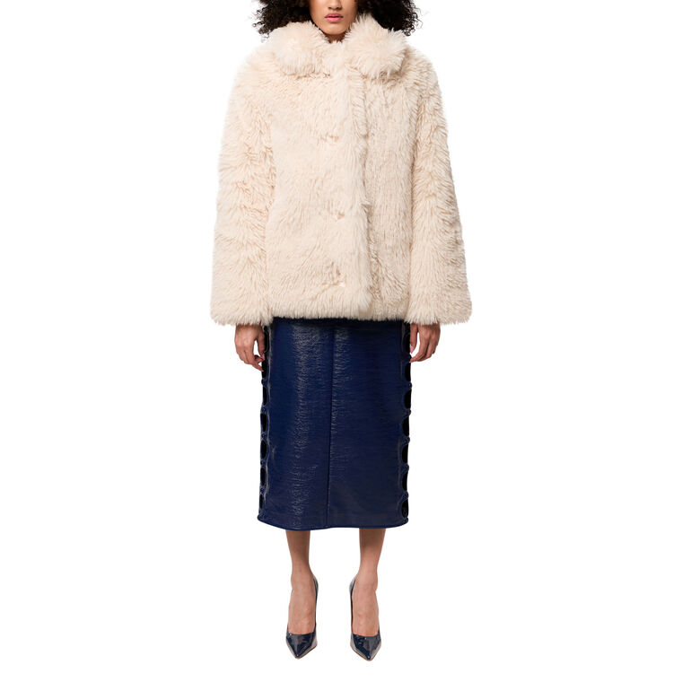 The Reid Oversized Faux Fur Jacket image number null